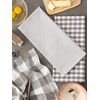 DII Gingham Check Kitchen Collection, Gray, Dishtowel Set
