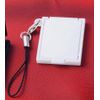 [Made in Japan] Portable Compact Mirror (with Strap) White