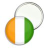 Ivory Coast Flag - 77mm Round Compact Mirror