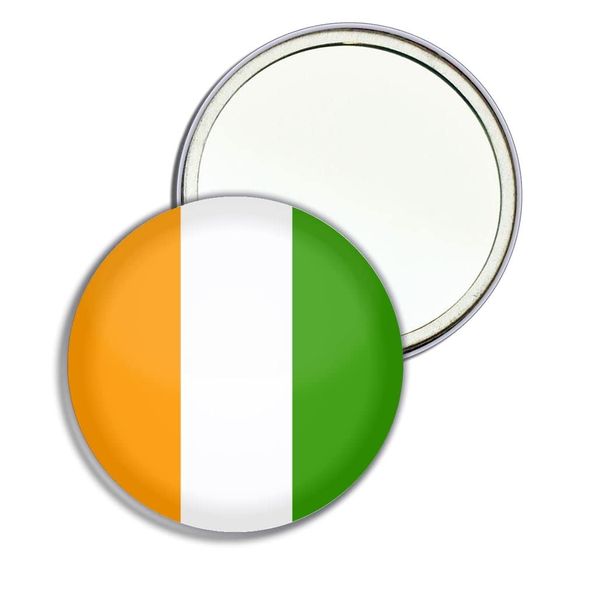 Ivory Coast Flag - 77mm Round Compact Mirror