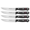 WÜSTHOF Gourmet 4-Piece Steak Knife Set, Black