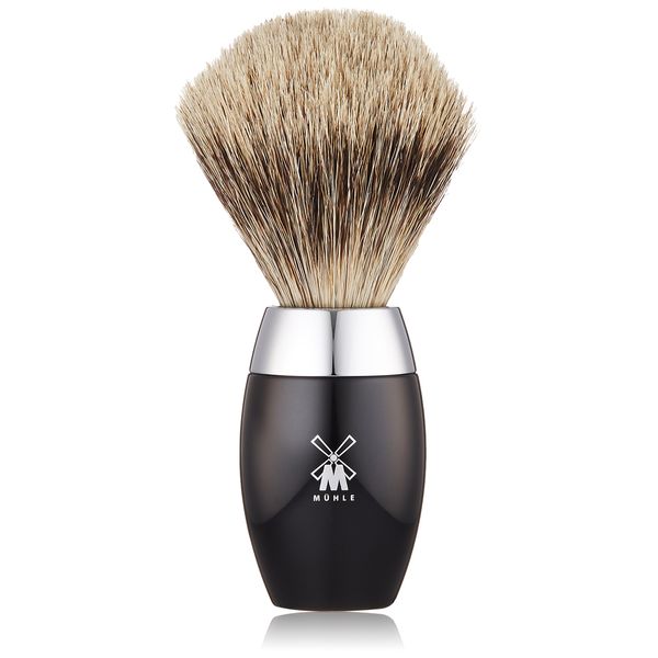 Mule KOSMO 281K876 Shaving Brush (Fine Badger) Black Resin