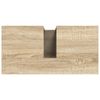 vidaXL Wandmontierte Vanity Helle Eiche Strukturiertes Holz