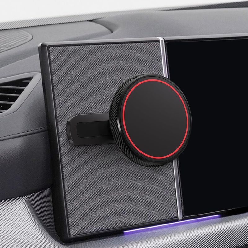 ALAFLY Ontworpen voor Hyundai Ioniq 5 Telefoonhouder, Magnetisch Bevestigt aan Metalen Dashboard voor 2024-2025 Hyundai Sonata, Kona, ioniq5 2022-2025, 5 N & Ioniq 9 [Compatibel met MagSafe
