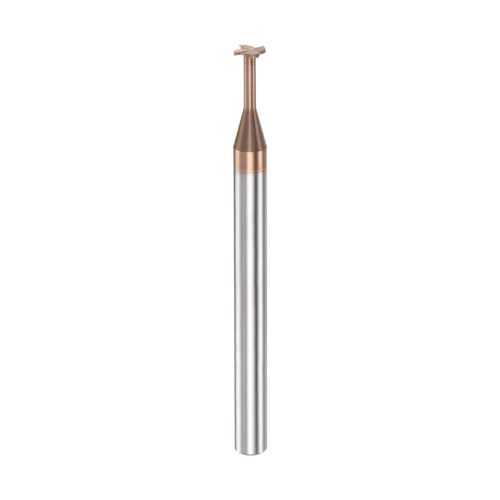 HARFINGTON T Slot End Mill Milling Cutter 4mm Cutting 0.5mm Depth 4mm Shank Solid Carbide Titanium Coated 4 Flutes for Stainless Steel Alloy