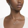 Swarovski Constella Set, Round Cut, White, Rhodium Plated, Crystal, Crystal