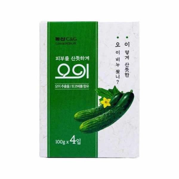 [RGN2064P] Fresh Cucumber Soap 100g Dongsan 4 Pack Mild Cryole