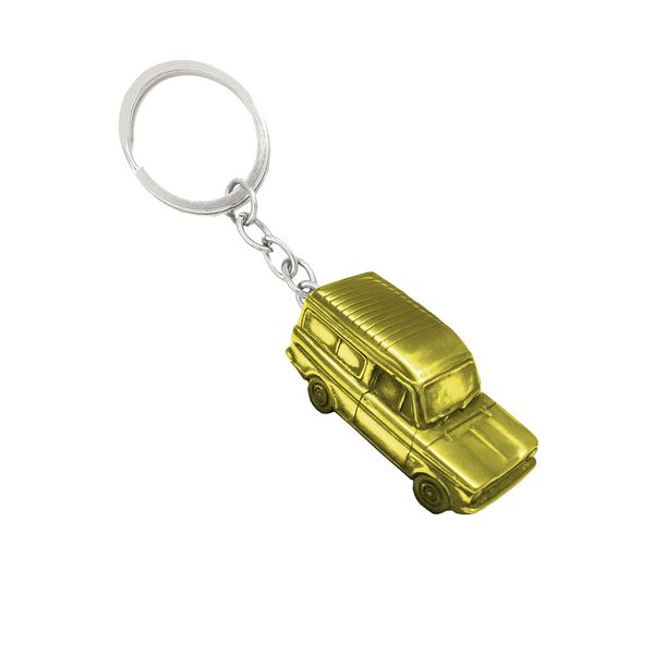 ref92 H (Imp Estate) GOLD FULL CAR On A Split-Ring Keyring