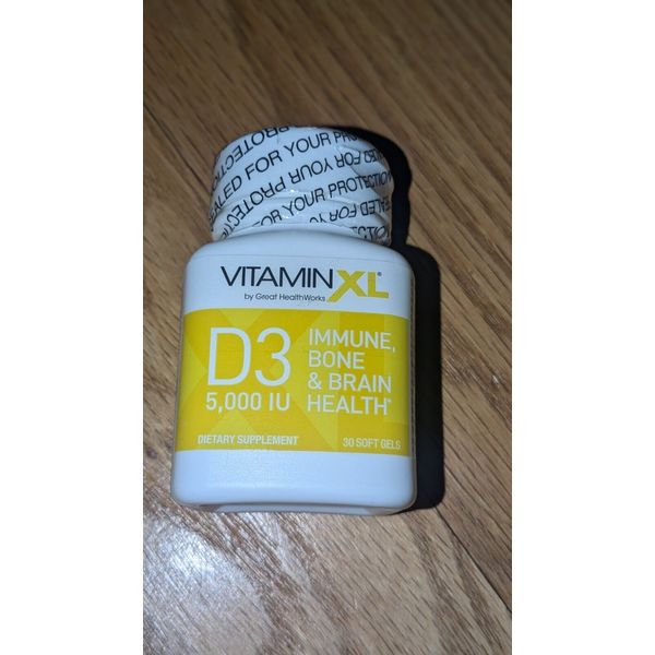 Vitamin XL D3 5,000 IU Daily Immune Bone & Brain Health Supplement 30 count