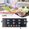 FIKNEE 8 Channel Kitchen Timer Calculagraph LED Digital Commercial Countdown Kitchen Timer with Loud Ring Alarm Cooking Timer for Restaurant, Clock Reminder on Multiple Events