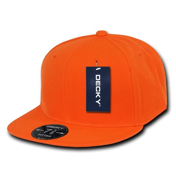 DECKY Retro Fitted Cap, Orange, 7