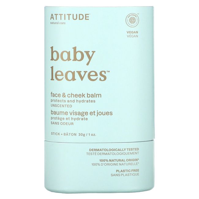 Baby Leaves, Face & Cheek Balm, Unscented, 1 oz. (30 g)