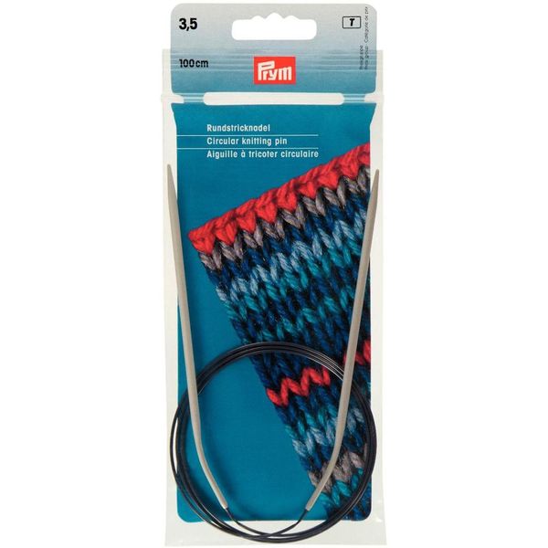 Prym Circular Knitting Needle, Aluminium, Grey, 3.5 mm