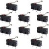 10 Pack Limit/Snap Micro Switches, SPDT, 5A @ 250V AC, PC Leads