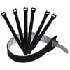 Reusable Cable Ties 1/2" x 8" (1.25cm x 20cm) - 60 Pack (Black)