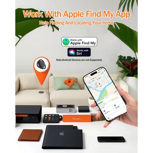Bluetooth Key Finder Anti-Lost&GPS Tracker Tags for Keys, Phones, Lugguges, Wallet, Pets, Bikes Works with Find My(iOS) Remote Control Finder IP6/7 Waterproof Item Locator (Black & White)