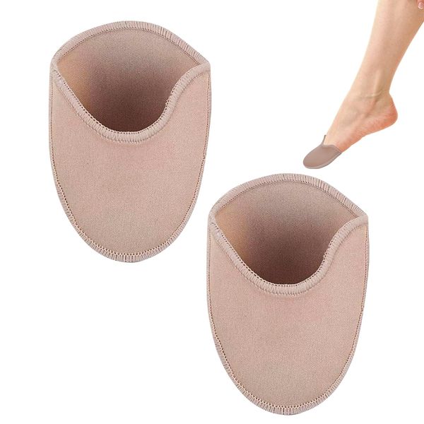 1Pairs Toe Pouches Pads Ballet Dance Pointe Toe Pouch Pads Ballet Shoes Toe Pads Knitted Fabric Half Socks Toe Pads for Pointe Shoes Toe Protectors Cap Cover for Dance Shoes High Heels Long