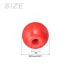 METALLIXITY Threaded Ball Knobs (25mm/0.98") 12Pcs, Plastic Round Operation Ball Handles with M6 Female Thread - for Machine Handle Tool Replacement, Red