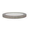 UKEW 18W LED Round Ceiling Lights - Dual Mount Recessed/Surface Mount Flush Flat Round Panel Light CCT Adjustable with Brushed Chrome Bezel