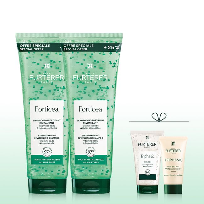 [Rene Furterer] Porticia Scalp &amp; Hair Strengthening Shampoo 250ml Duo (+80ml free)