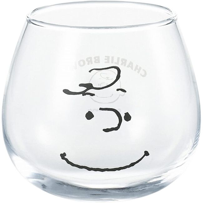 Kaneshotouki KN61252 Peanuts Charlie Brown Wobble Tumbler, 11.2 fl oz (320 ml), Face