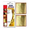 Gold leaf on base metal Gilding - 100 Gold leaf sheets, 8cm x 8cm