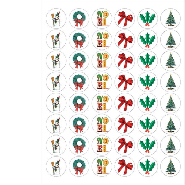 Christmas Envelope Seals - 1.2" Christmas Stickers - 144 Fun Holiday Stickers - USA Made (Assortment #2)