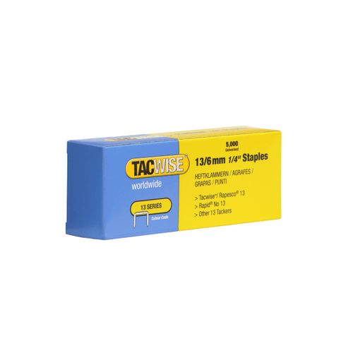 Tacwise Type 13/6mm Staples for Staple Gun (Box 5000)