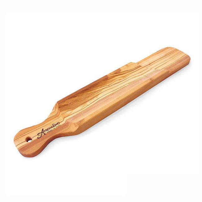 Arteinolivo Olive Wood Salami/Sausage Slicing Board (15.7 inches (40 cm)