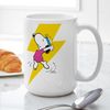 CafePress Peanuts Snoopy Dance Lightning Large Mug 15 oz (444 ml) Ceramic Coffee Mug