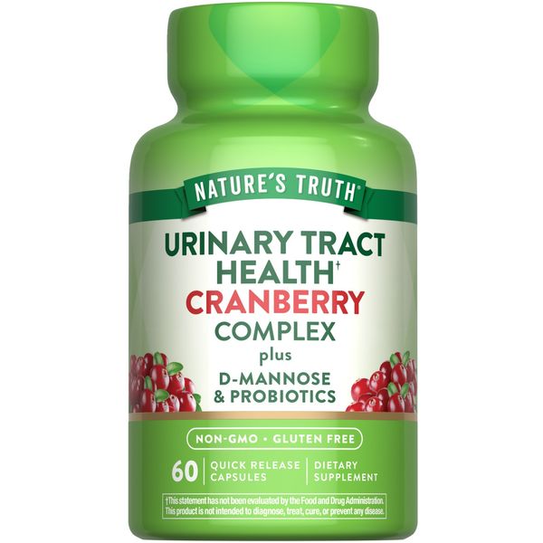 Cranberry Pills | 60 Capsules | Plus D-Mannose & Probiotics | by Nature's Truth