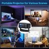360° 5G Smart Mini Projector Bluetooth WiFi Projector Home Theater Android & IOS