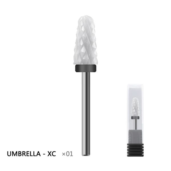 Nail Drill Ceramic Nail Drill Bit Crystal Extension 3/32 For Professional Electric Acrylic Nails