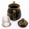 Mino Ware Pot, Approx. 18.9 fl oz (530 ml), Oribe Checkered Pattern, Made