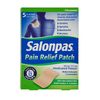 Salonpas Pain Relief Patch - 5 pack - Medicated Plaster for Joint & Muscle Pain
