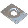 Recessed guitar jack plate in chrome, LP type inc screws