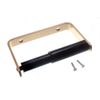 5 x Toilet ROLL Holders EB Brass Plated Black Sprung Roller