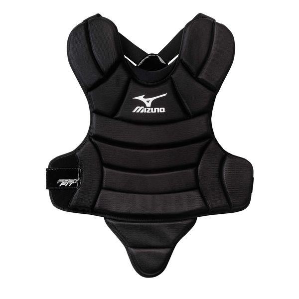 Mizuno Prospect Youth 13" Chest Protector, Black/Grey