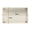 sourcing map 2pcs 80x50x26mm Electronic Plastic DIY Junction Box Housing Beige