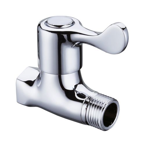 Weirun Shower Head Shut Off Valve,Flow Water Shower Head with Valve,Bathroom Hose Shut Off Valves Water Pressure Regulator, Polished Chrome