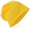 Beanie-Unifarbe-Gelb, one size