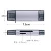 SD Card Reader, Type-C OTG Compatible, 2 in 1 USB3.0, MicroSD, High Speed Transmission, 5Gbps Support Android Smartphones, Tablets, Laptops, MacBooks, Windows PC