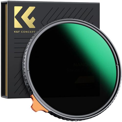 K&F Concept Nano-X 67 mm ND Filter Variable Grey Filter ND2-400 (1-9 Stop) Vario ND Filter with Filter Bag