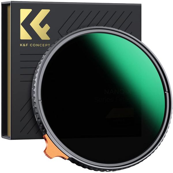 K&F Concept Nano-X 67mm ND Filter Variabler Graufilter ND2-400 (1-9 Stop) Vario ND Filter mit Filtertasche