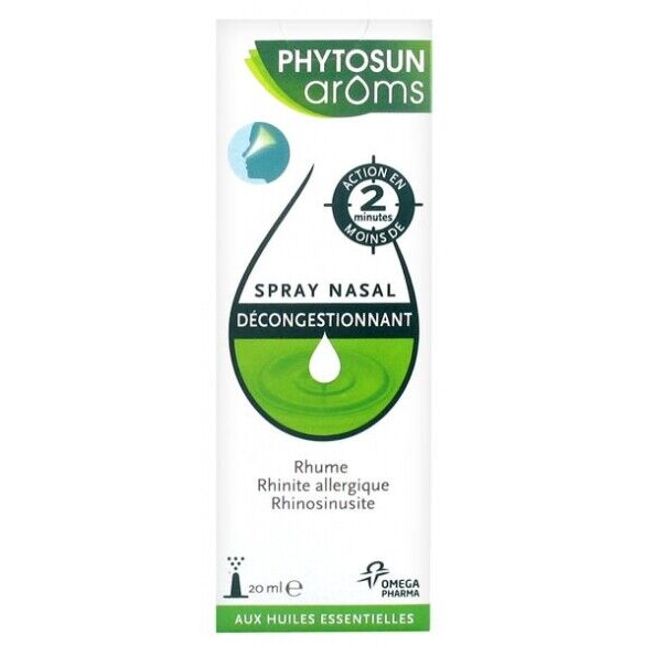 Phytosun Arôms, Breathing Decongestant Nasal Spray 20ml 100% natural  oils