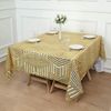 72"x72" GOLD Tulle Square TABLE OVERLAY Sequins Geometric Pattern Party Events