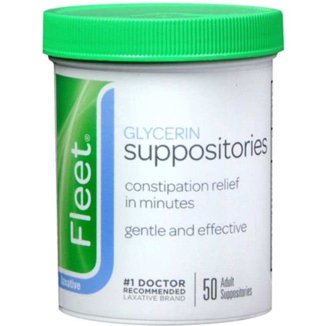 GLYCERIN SUPP ADULT FLEET 50EA