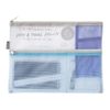 Midori 53356006 Multi Pouch, Pen & Tool Pouch, B5, Mesh, Light Blue