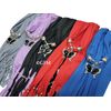 GFM Ladies Scarf with Owl or Butterfly Pendant and Tassels Gift Idea, BF80-GHJMN-Purple