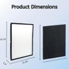 HEPA Carbon Pre Filter Set for Rabbit Air BioGS Models SPA-421A SPA-582A, 2 Sets